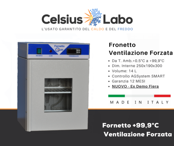 Celsius Labo-Fornetto 14L-Ventilazione Forzata-Fratelli Galli