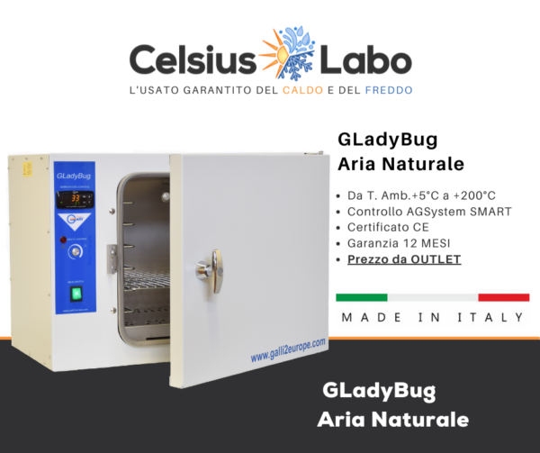CelsiusLabo-Galli-Stufa Termostatica da Banco-GLadyBug-13L-30L
